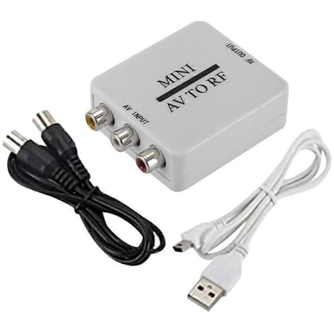 RCA / A / V Composite Cable to RF / Coaxial / Coaxial TV-- (1/5)