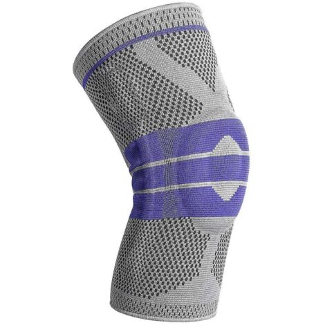 Knee Brace Knee Support Compression Sleeve with Stabilizers Blue M-- (1/5)
