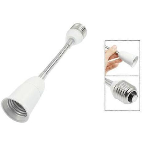 19cm Long Flexible Goose Neck E27 to E27 LED Light Bulb Extension Adapter-- (1/2)