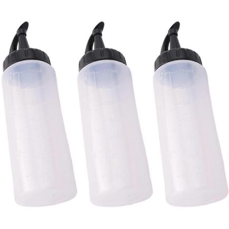 Pack of 3, Ketchup Squeeze Squirt Bottle for Sauce,BBQ,Dressing,Small-- (1/5)