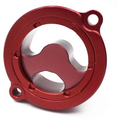 For KLR 650 1987-2022 Motorcycle Oil Filter Cover Cap Red-- (1/5)