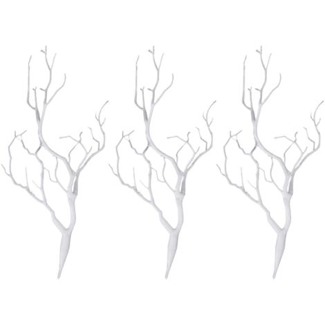 3 x Artificial White Dry Plant Tree Branch Wedding Party Decor-- (1/5)