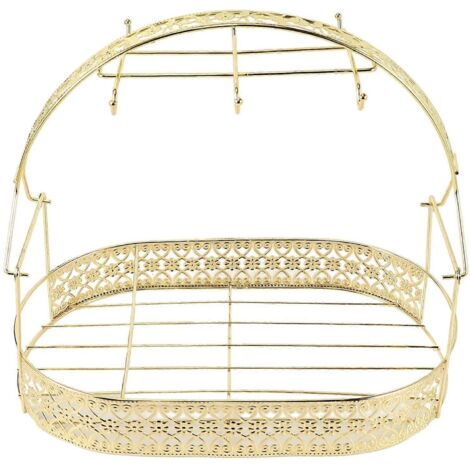 Gold Large-Capacity Plating Can Hang Most Cups, Metal Stand Holder-- (1/5)
