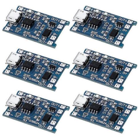 6PCS for Charging Module with Battery Protection 18650 BMS 5V-- (1/5)