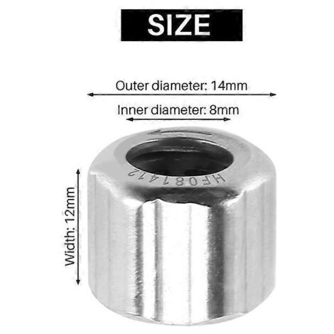 10Pcs Needle Bearing HF081412 Outer Hexagonal One-Way Needle-- (1/5)