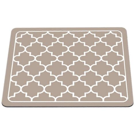 Coffee Mat Absorbent Dish Drying Mat Brown 50X30cm-- (1/5)