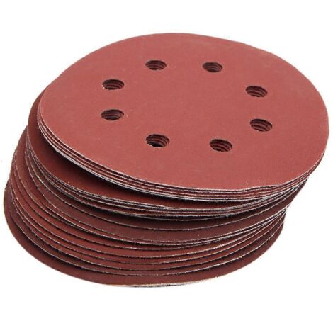 25x 8 Hole Grit 600 1000 1200 1500 2000 Sanding Disc Sandpaper-- (1/5)