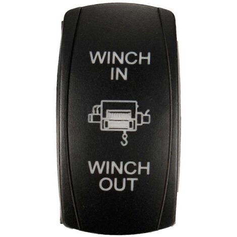 7Pin Laser Momentary Rocker Switch 12V ON-OFF-ON LED Light red-- (1/4)