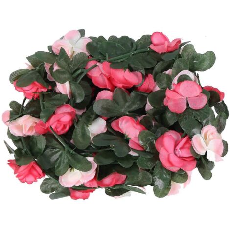 2Pcs Artificial Rose Flower Floral Vine Hanging Garland Wedding Decor-- (1/5)