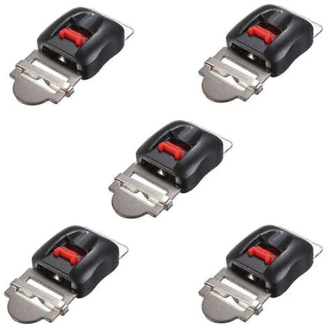 5Pcs Motorcycle Helmet Clip Chin Strap Quick Release Buckle-- (1/5)