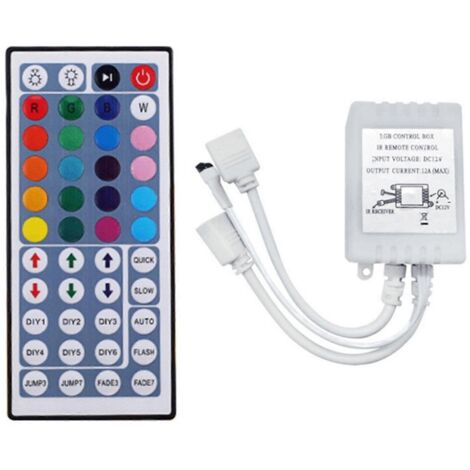 DC12V RGB LED Controller+44 Keys Remote Control RGB Control Box-- (1/5)