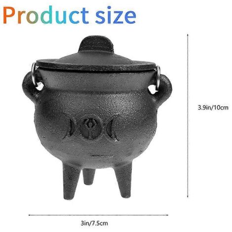 Mini Metal Cauldron,Black Buckets with Handle B-- (1/5)