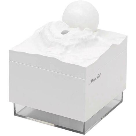Aroma Diffuser Cool Mist Humidifier LED Moon Lamp Night Light-White- (1/5)