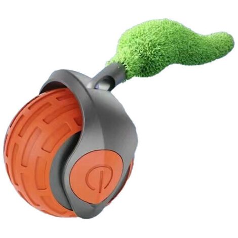 Interactive Cat Toy Indoor Smart Interactive Cat Toy Ball-Orange- (1/5)