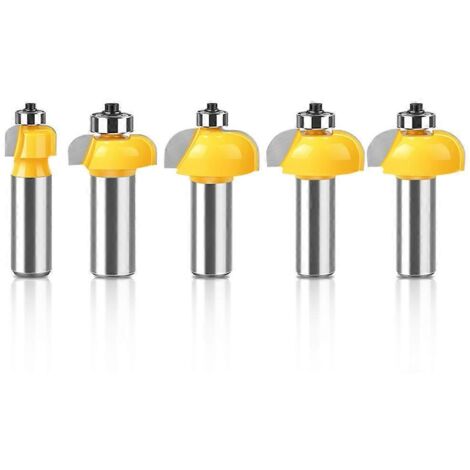 5pcs High Quality Cove Bit with Bearing Shank Dovetail Router Bit-As Shown- (1/5)