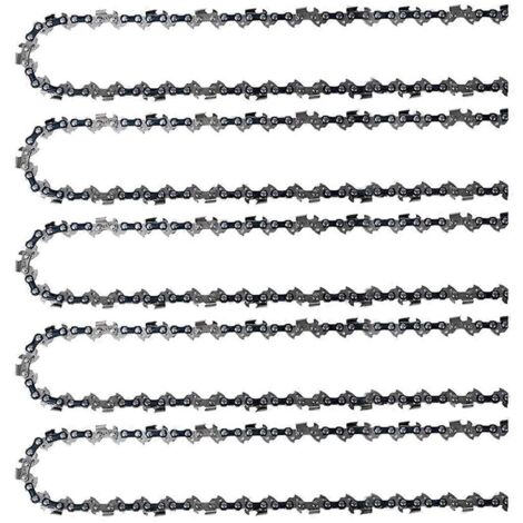 5Pack 14in Chainsaw Chain 52 Drive Links for Husqvarna,Echo,Poulan-Photo Color- (1/5)