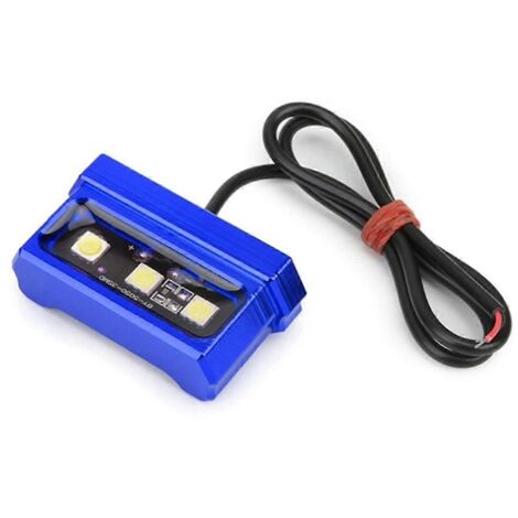 LED Motorcycle License Plate Light Decorative Lamp Universal A-Blue- (1/5)