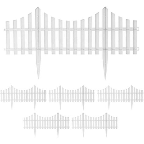 6Pcs Courtyard Indoor or Outdoor Garden Fence Plastic DIY Fence-- (1/5)
