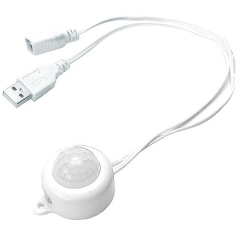 Mini LED Motion Sensor Switch, IR Activated LED Switch Controller-White- (1/5)
