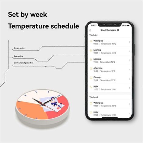 Tuya WiFi Thermostat Room Temperature Controller Switch-White- (1/5)