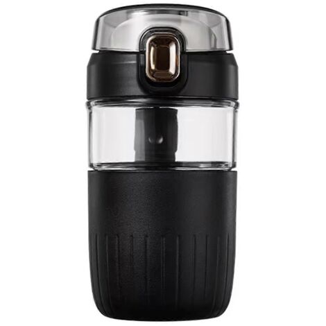 560ml Fashion Glass Water Cup with Tea Infuser, Office Coffee Cup-- (1/5)