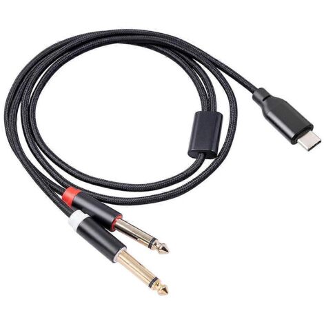 USB C To Dual 6.35Mm Audio Stereo Cable Type C To Dual 6.35Mm ,1Meters-- (1/5)