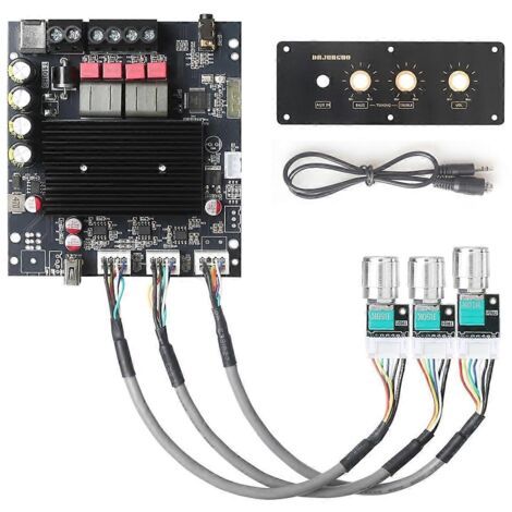 T100HS-W Power Amplifier Board Bluetooth5.2 TPA3221 Chip 2.0 Channel-- (1/5)