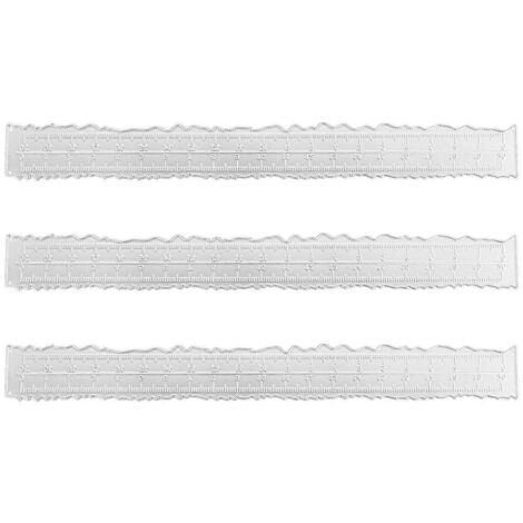 3 Pieces 8.4 Inches Metal Irregular Edges Ruler for Card Making Tools-- (1/5)