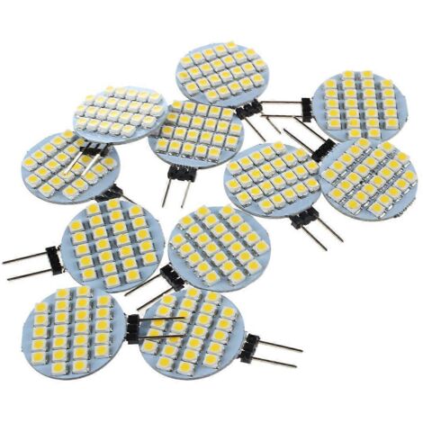 10x G4 SMD 24 LED Cabinet Marine Car Bulb Lamp 12V Warm White Light-- (1/5)