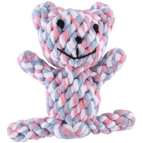 Popular Chew Knot Toy Bear Tough Strong Puppy Dog Pet--