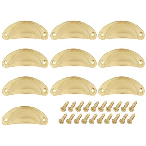 Cup Drawer Pull Cabinet Handle , 66mm Hole Centers, 10 Pack-- (1/5)