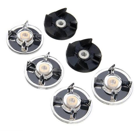 4 Plastic Gear Base + 2 Rubber Gear for 250W Blender Parts-- (1/5)