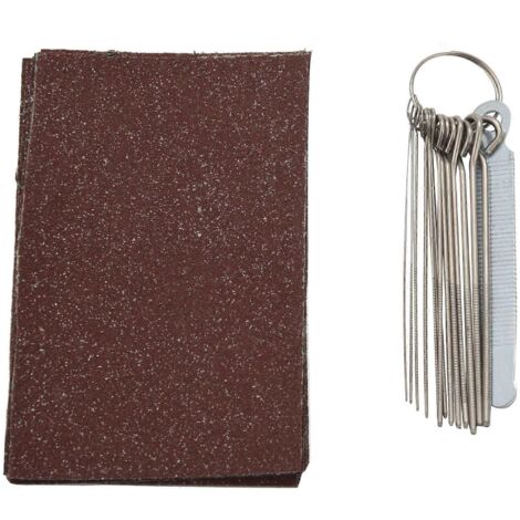Guitar Bridge Saddle Nut Files Set - 13 Size Needle Files Silver-- (1/5)