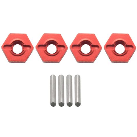 Aluminum Alloy 12mm Combiner Wheel Hub Hex Adapter for ,Red-- (1/5)