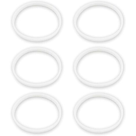 6 Pack Rubber Gaskets Replacement Seal White O-Ring for Ninja Small-- (1/5)