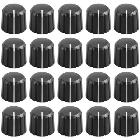 20Pcs Rotary Knob for 6mm Diameter D Type Shaft Guitar Volume Knob.-- (1/5)