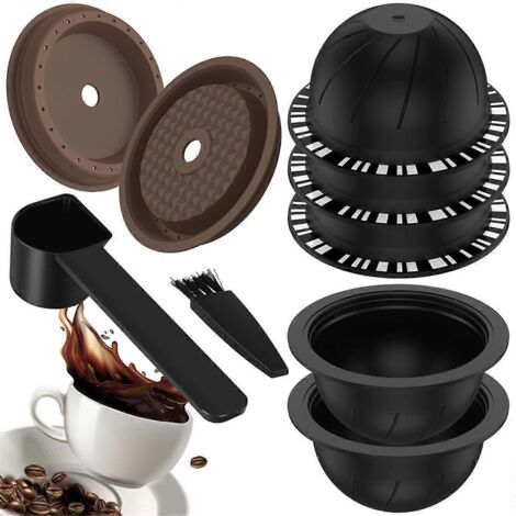 5Pc Reusable Vertuo Pod for Machine, Coffee Capsule (230Ml)-- (1/5)