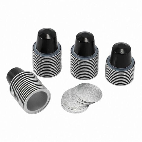 50Sets Refillable Coffee Capsules Cup Disposable Coffee Supplies-- (1/5)
