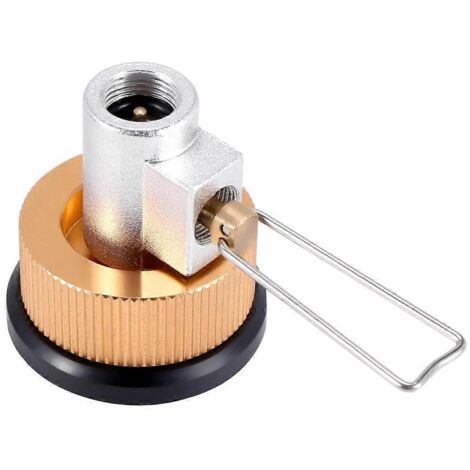 Camping Gas Stove Adaptor Valve Canister Gas Convertor Shifter Refill-- (1/5)