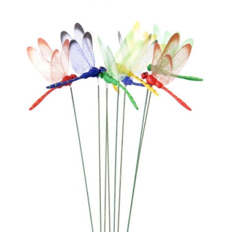 12Pcs Artificial Dragonfly Butterflies Garden Decoration Outdoor-- (1/5)