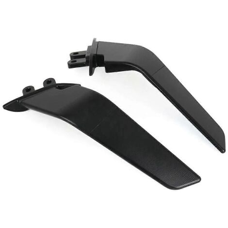Motorcycle Mirrors Stealth Winglets Mirror Kit Rotatable For-- (1/5)