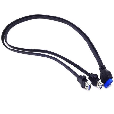0. Dual 2 Port USB 3.0 Front Panel Extension Cable a Type-- (1/5)