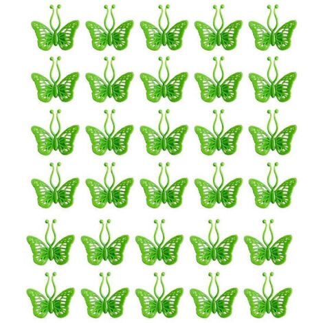 30Pcs Self-Adhesive Climbing Wall Fixed Buckle for Indoor Gardening-Green- (1/5)