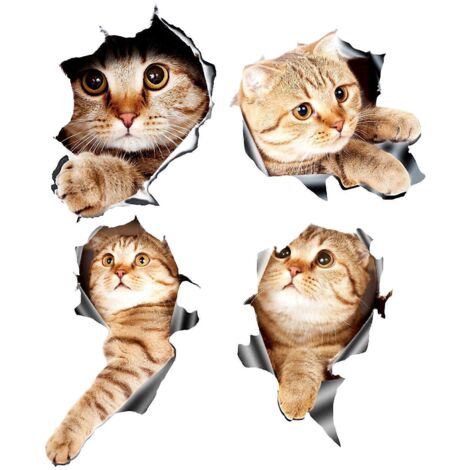 3D Cat Car Stickers Decal / Sticker for Window, Truck, Car-- (1/5)