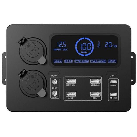 Portable Control Hub with LED Lights Adapter Mini Power Box-A- (1/5)