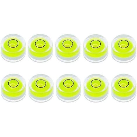 10Pcs Mini Bubble Spirit Level for Leveling Tripod Telescope 10X6mm-- (1/5)
