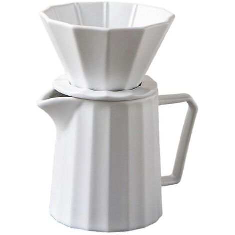 Filtre à café filtre en céramique 1-2 tasses avec support séparé-- (1/5)