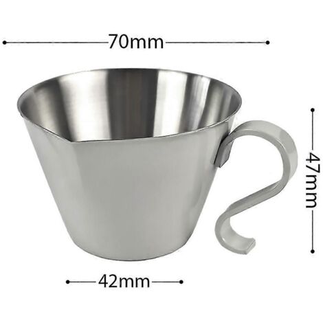 Pot à lait/mousseur de café en acier inoxydable de luxe - Tasse à extraction de café - Voir photo (1/5)