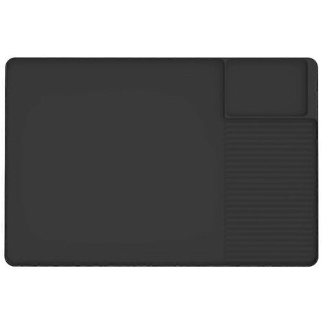Tapis de bar à café 24x16 pouces avec tapis égouttoir amovible - Noir (1/5)