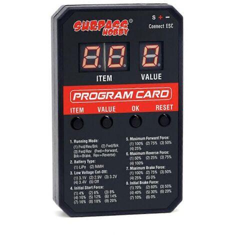 Carte de programmation LED V2 pour contrôleur de vitesse ESC de voiture RC-- (1/5)